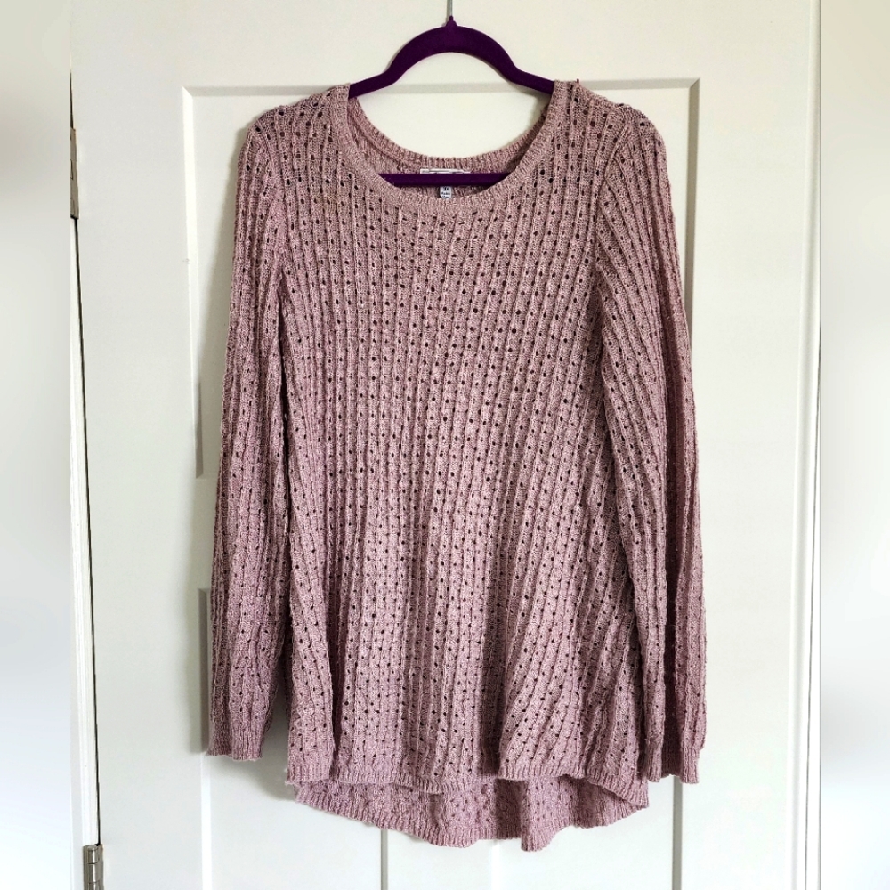 Lightweight 3x Lavender Sweater